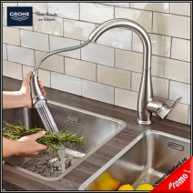 Baterie bucatarie Grohe Parkfield cu dus extractabil