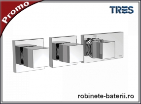 Baterie dus ingropata Tres Block Cube cu trei-patru iesiri