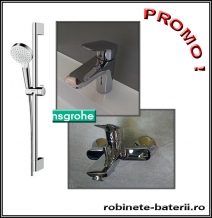 Baterii baie Hansgrohe Logis 100 - pachet promo cu baterie cada