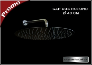 Cap de dus rotund metalic diametru 40 cm