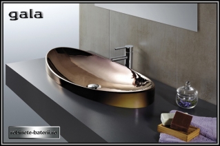 Lavoar oval Klea culoare bronz metalizat