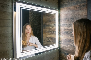 Oglinda baie Belle cu iluminare LED 100 x 70 cm,cu dezaburire