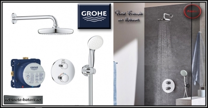 Sistem de dus ingropat Grohe Perfect Tempesta cu termostat 