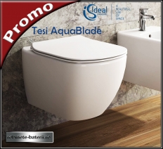 Wc suspendat Tesi AquaBlade cu capac soft - close inclus