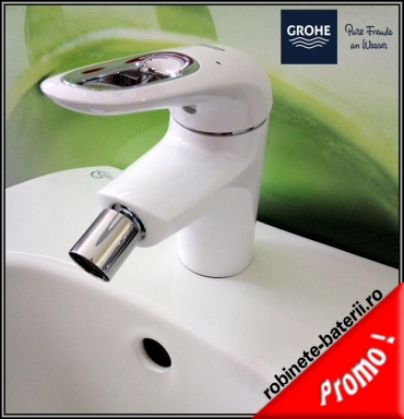 Baterie bideu Grohe Eurostyle culoare alba