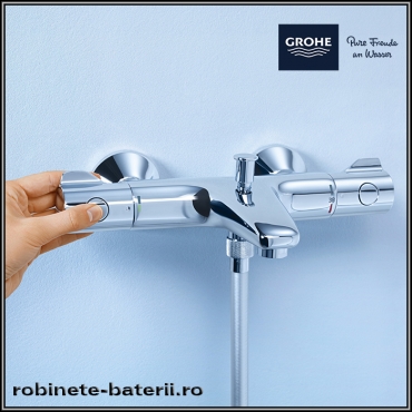 Baterie cada si dus Grohe cu termostat