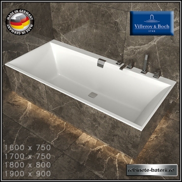 Cada de baie Squaro Edge 180 x 80 cm din Quaryl