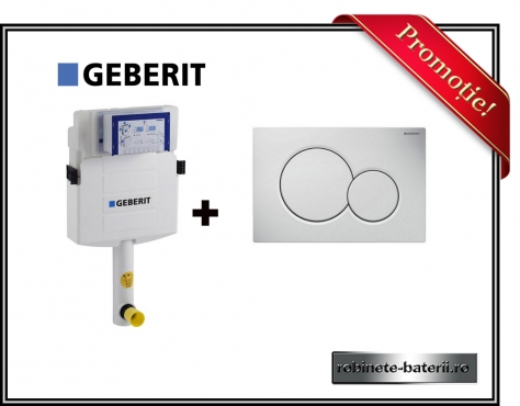 Rezervor Geberit pentru wc stativ cu clapeta actionare alba Sigma 01