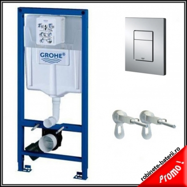 Rezervor wc ingropat Grohe cu clapeta Skate Cosmo crom