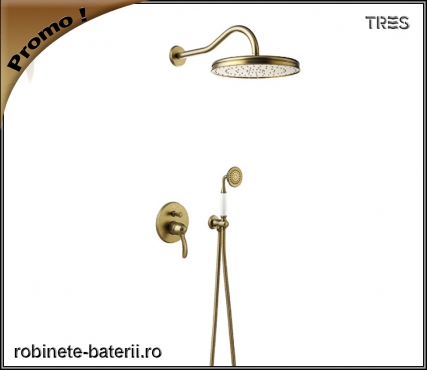 Sistem de dus ingropat Tres Classic finisaj bronz