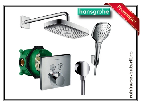 Sistem de dus ingropat Hansgrohe Raindance Design cu termostat