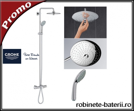 Sistem de dus pentru cada Grohe Euphoria 260 cu termostat