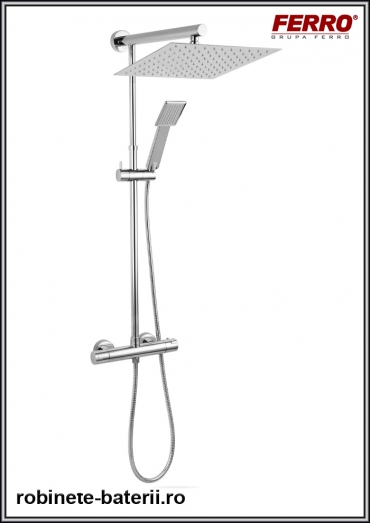 Sistem de dus Trevi Square cu termostat